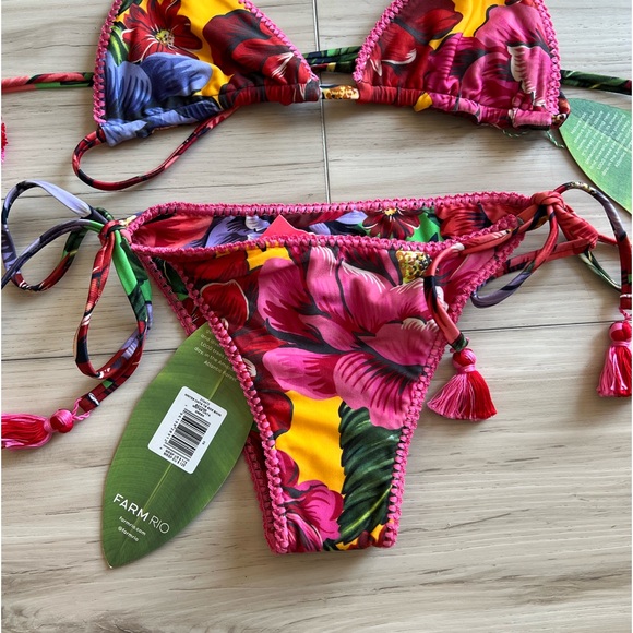 Farm Rio Winter Chita Bikini Set Size XS (Rare find) - Picture 15 of 17